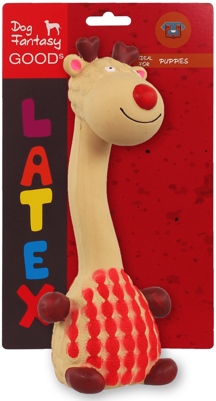 DF hračka Latex žirafa mix 20cm