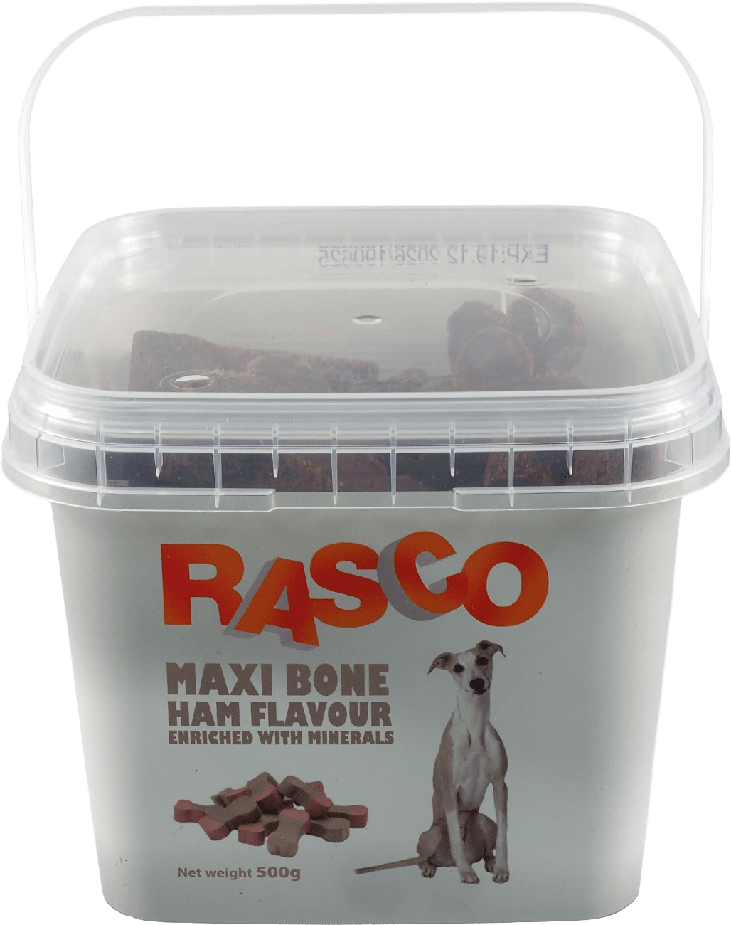 Maškrta Rasco Maxi šunková kosť s minerálmi 5cm 500g