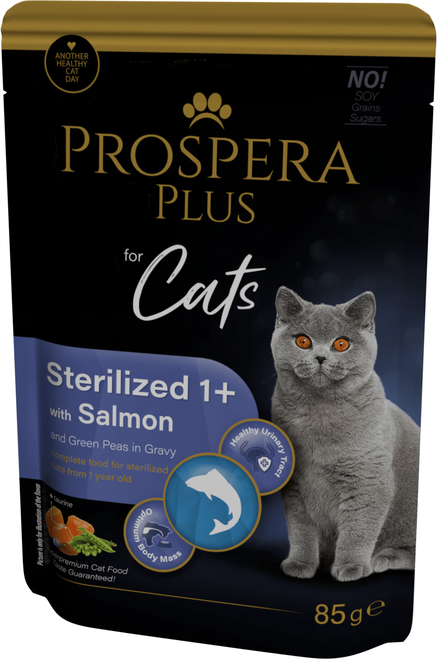 Prospera cat kapsička Adult Sterilized losos s hráškom 85 g