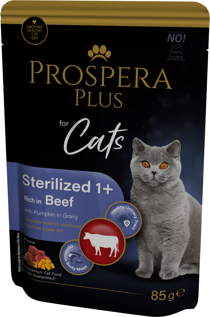 Prospera cat kapsička Adult Sterilized hovädzie s tekvicou 85 g