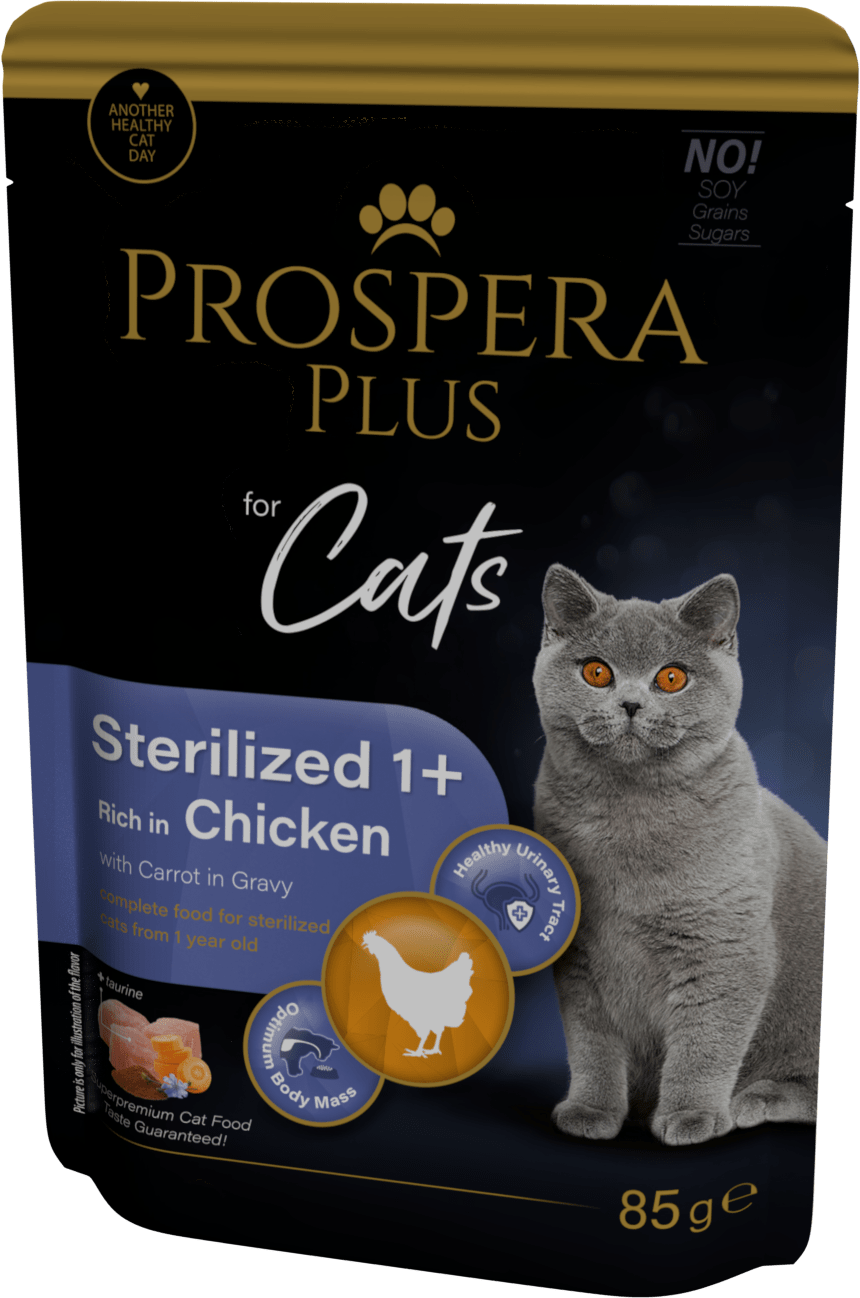 Prospera cat kapsička Adult Sterilized kura s mrkvou 85 g