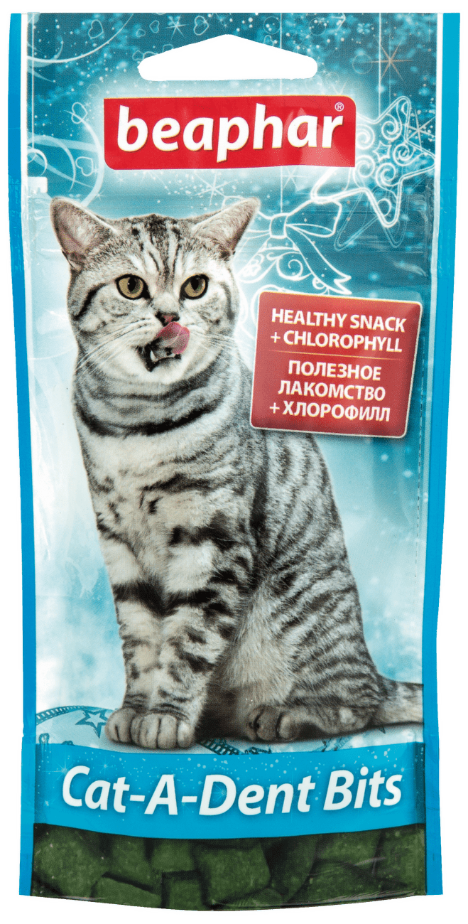 Beaphar pochúťka pre zdravé zuby Cat-A-Dent-Bits 35 g