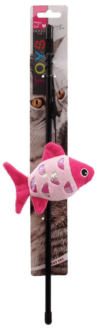 Magic Cat hračka zvieratká na paličke s catnipom mix 41cm