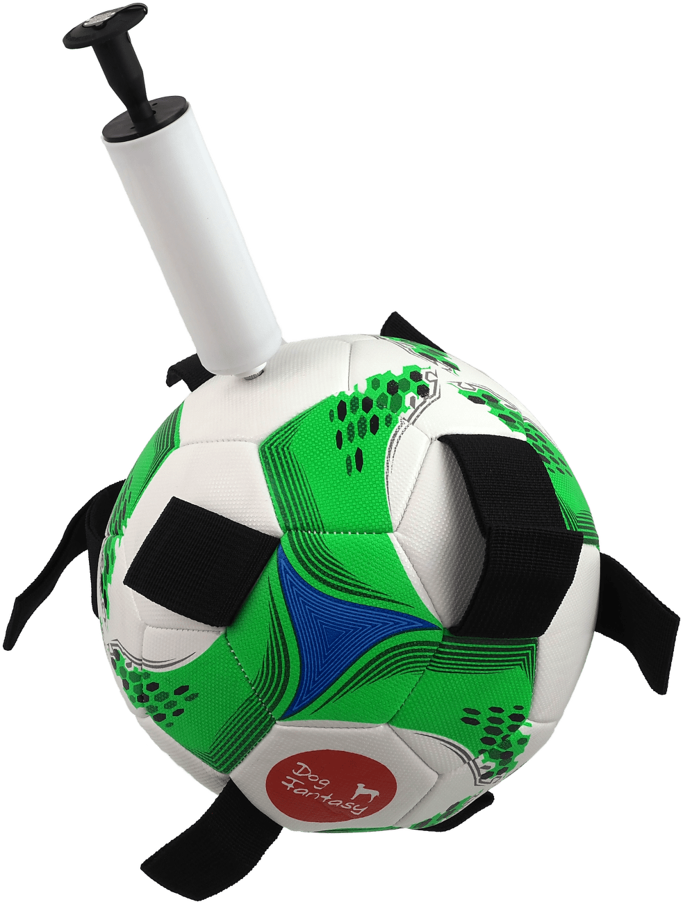 Dog Fantasy hračka futbalová lopta s úchytkami  nafukovacia 22 cm