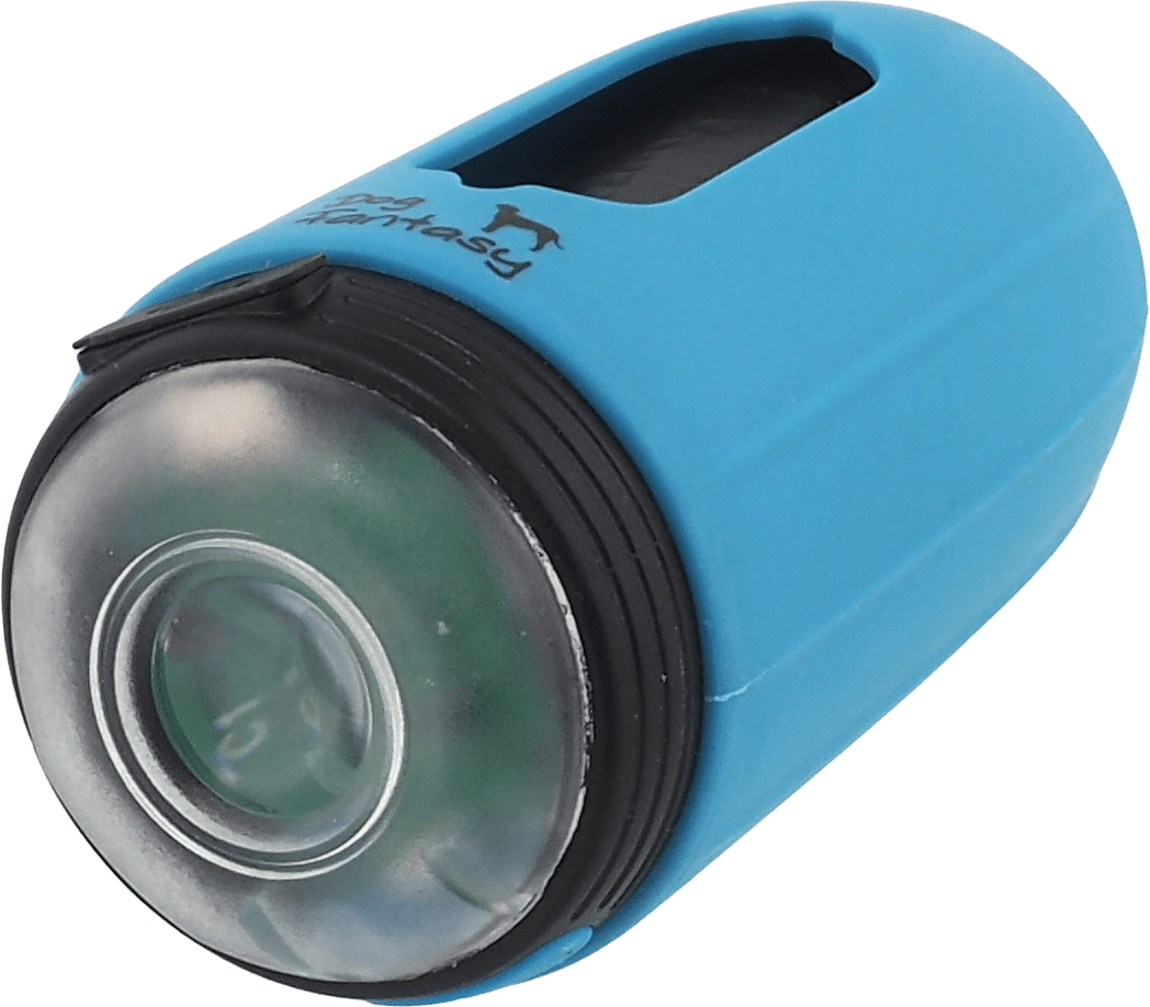 Baterka Dog Fantasy se zásobníkem na sáčky modrá