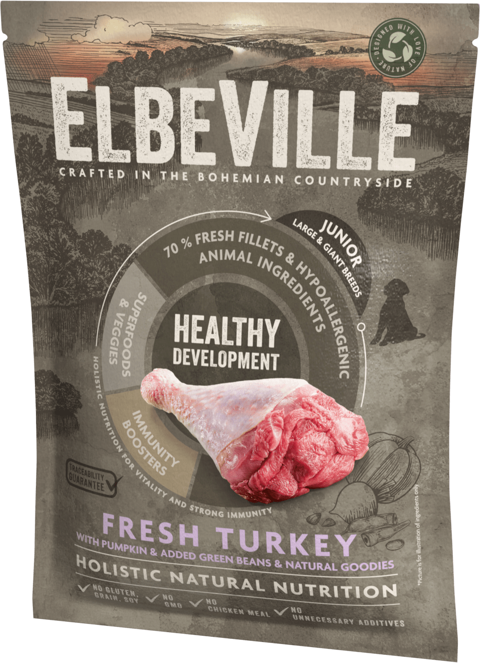 VZORKA Elbeville Puppy & Junior Large Fresh Turkey Healthy Development 100 g