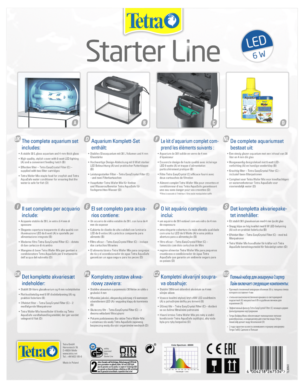 Tetra akvárium set Starter Line LED 30 l