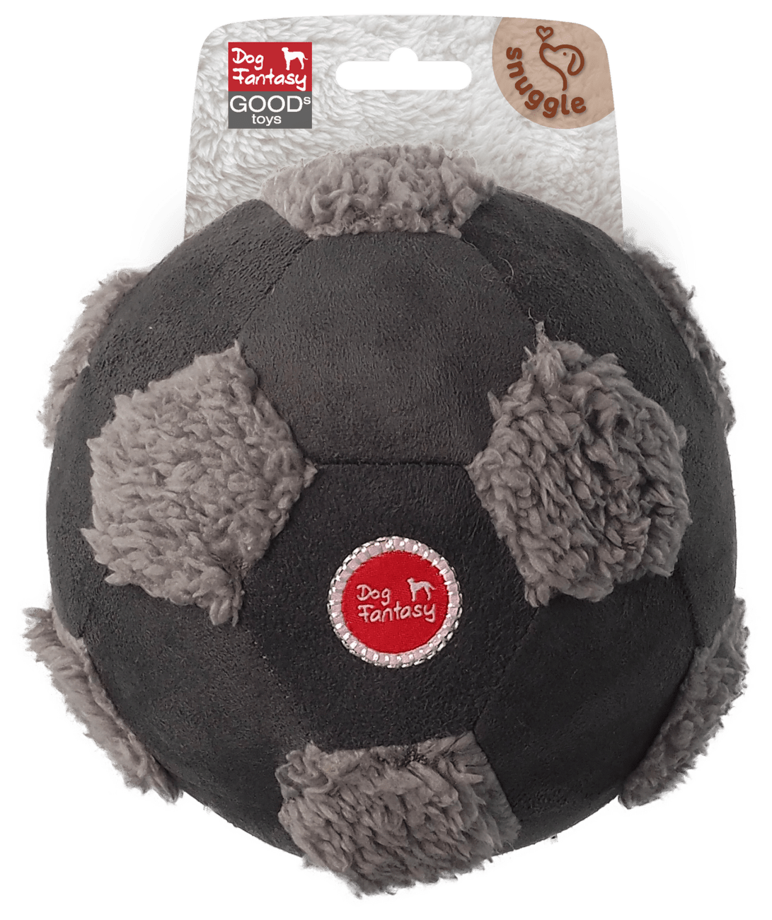 Dog Fantasy  Snuggle hračka pískacia lopta 15 cm mix farieb