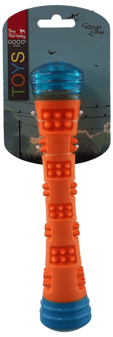 Dog Fantasy kúzelná palička svietiaca oranžovo-modrá 23cm