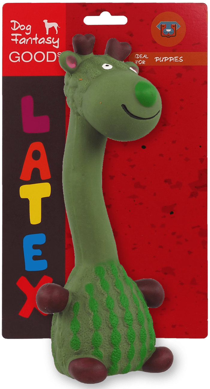 DF hračka Latex žirafa mix 20cm