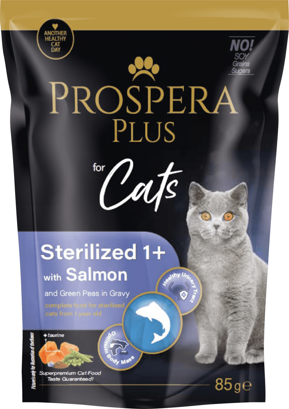 Prospera cat kapsička Adult Sterilized losos s hráškom 85 g