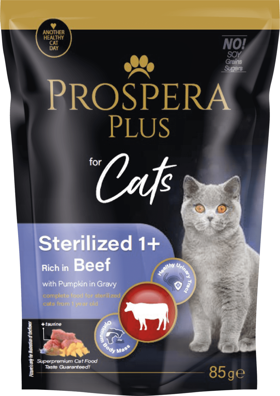 Prospera cat kapsička Adult Sterilized hovädzie s tekvicou 85 g