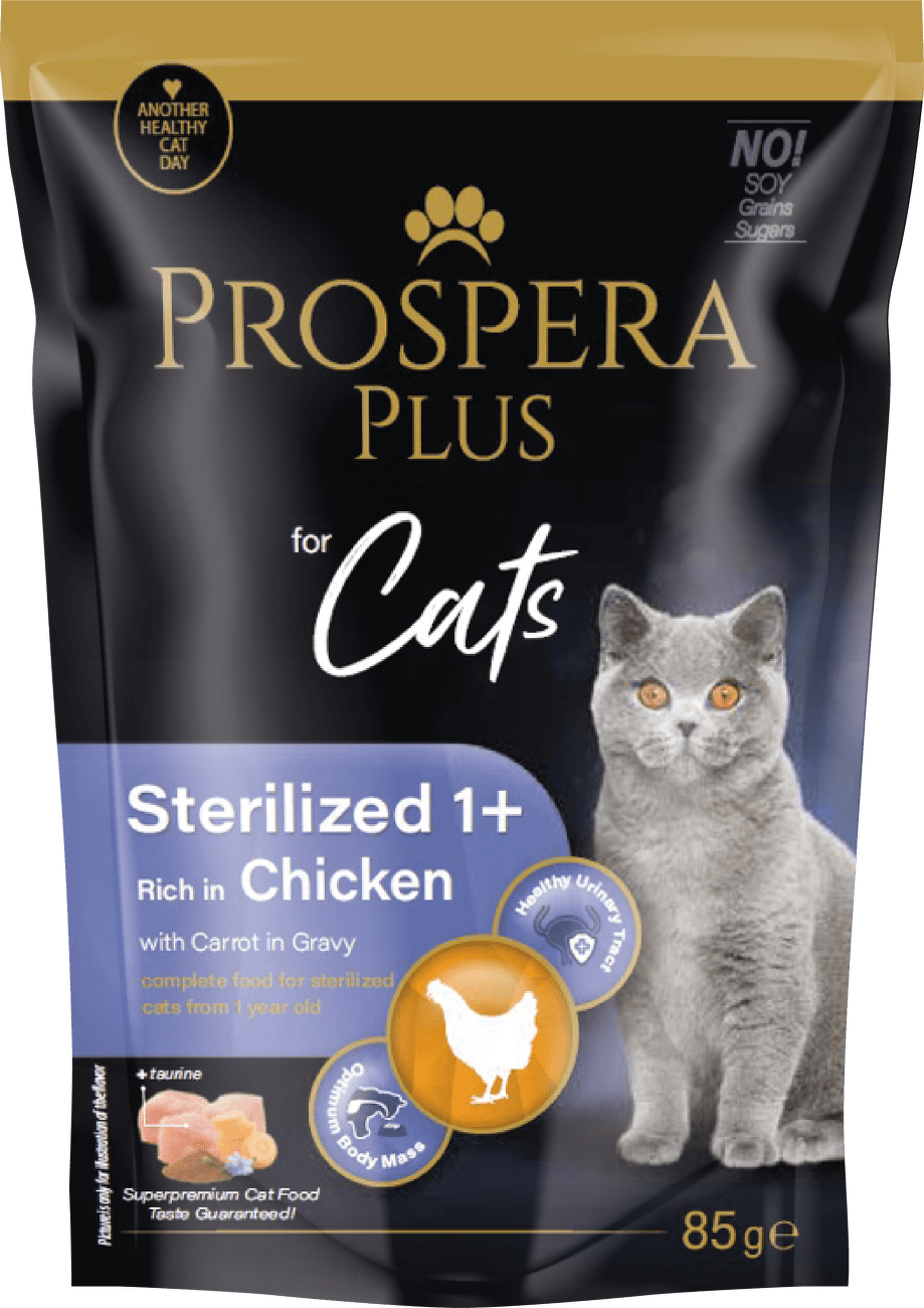 Prospera cat kapsička Adult Sterilized kura s mrkvou 85 g