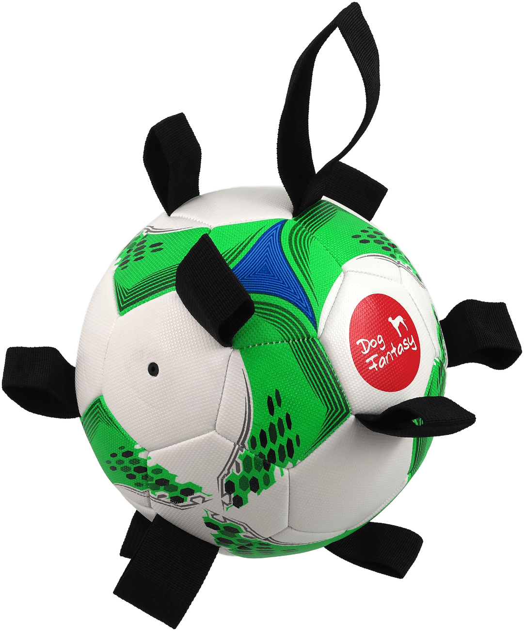 Dog Fantasy hračka futbalová lopta s úchytkami  nafukovacia 22 cm