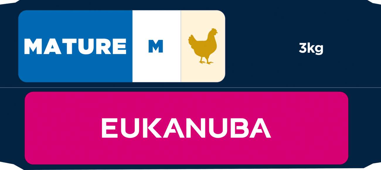 Krmivo Eukanuba Mature Medium s kuracím 3kg