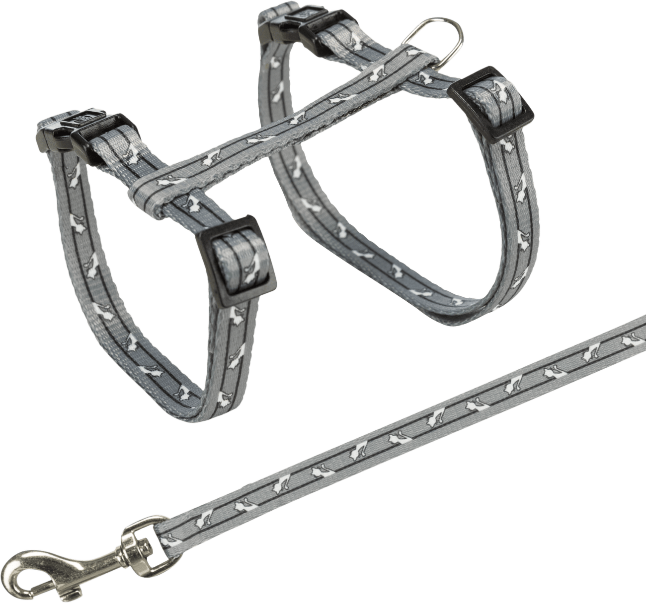 Postroj s vodidlom pre mačky nastaviteľný Trixie 27-46cm * 10mm * 1,2m