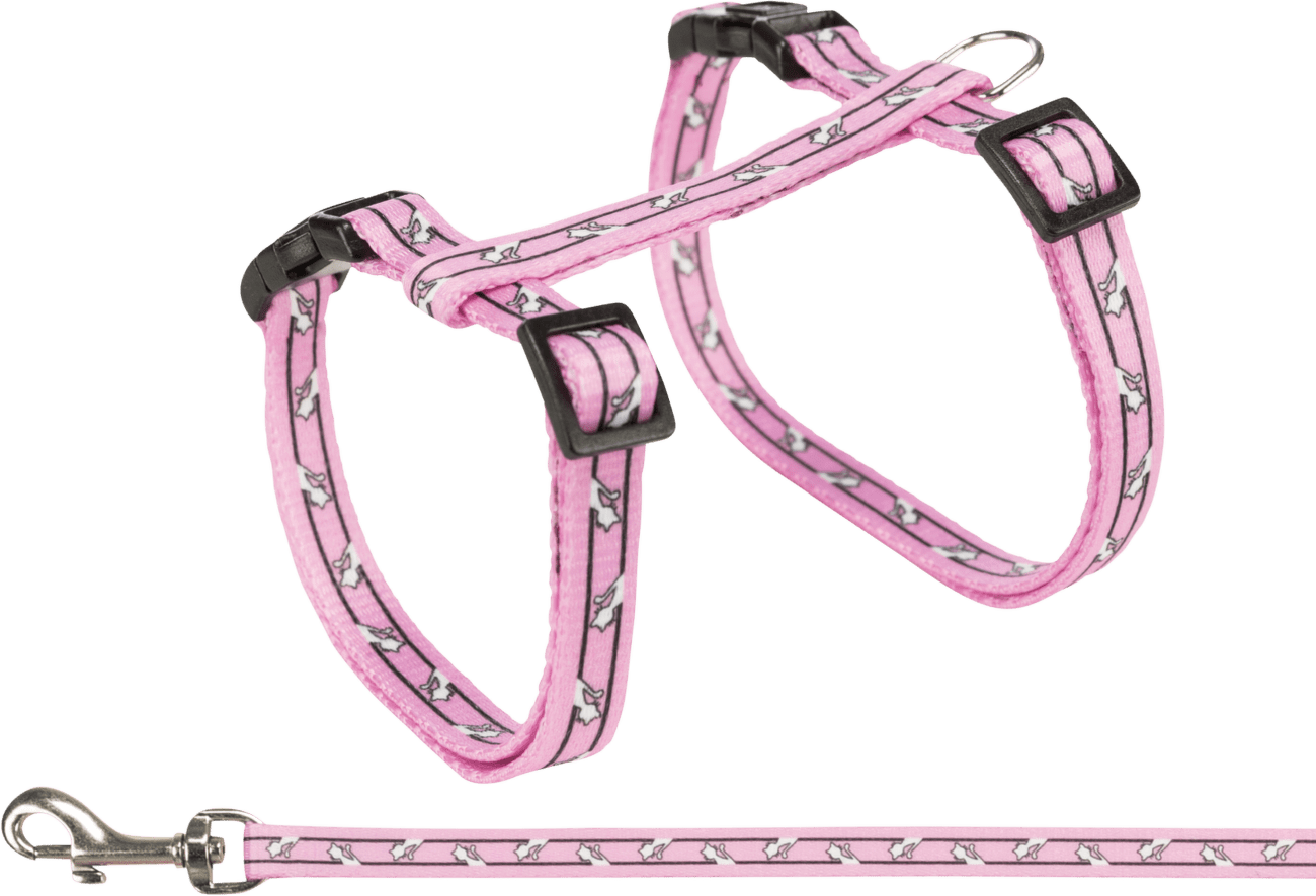 Postroj s vodidlom pre mačky nastaviteľný Trixie 27-46cm * 10mm * 1,2m