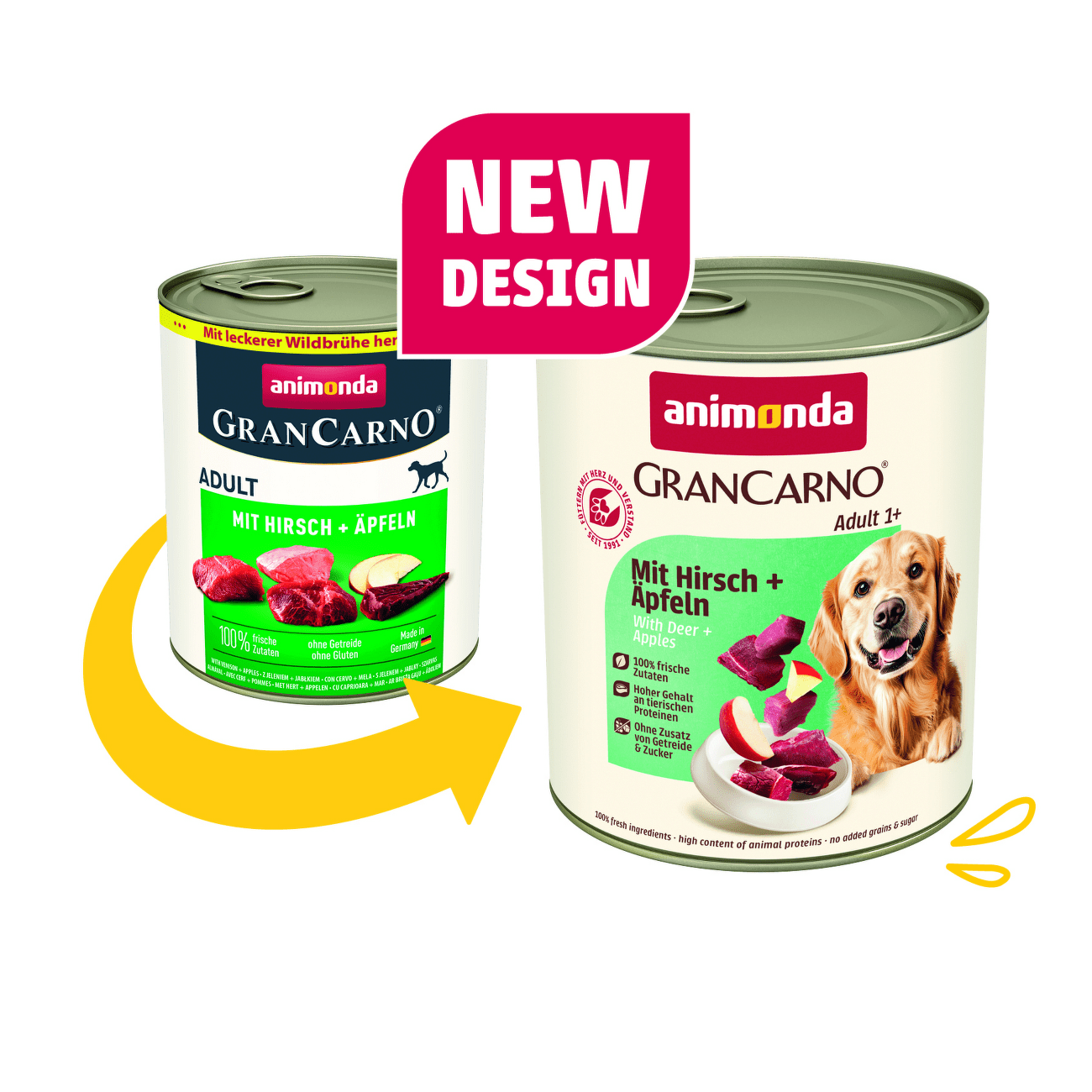 Konzerva Animonda Gran Carno Adult s jelením mäsom a jablkami 400g