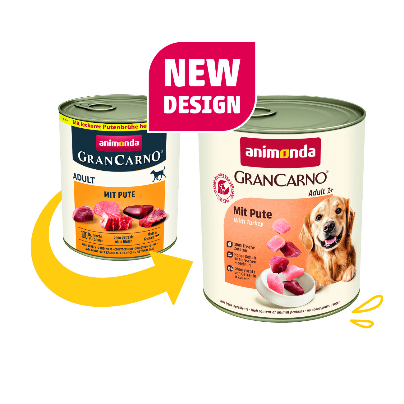 Konzerva Animonda Gran Carno Adult s morčacím mäsom 800g