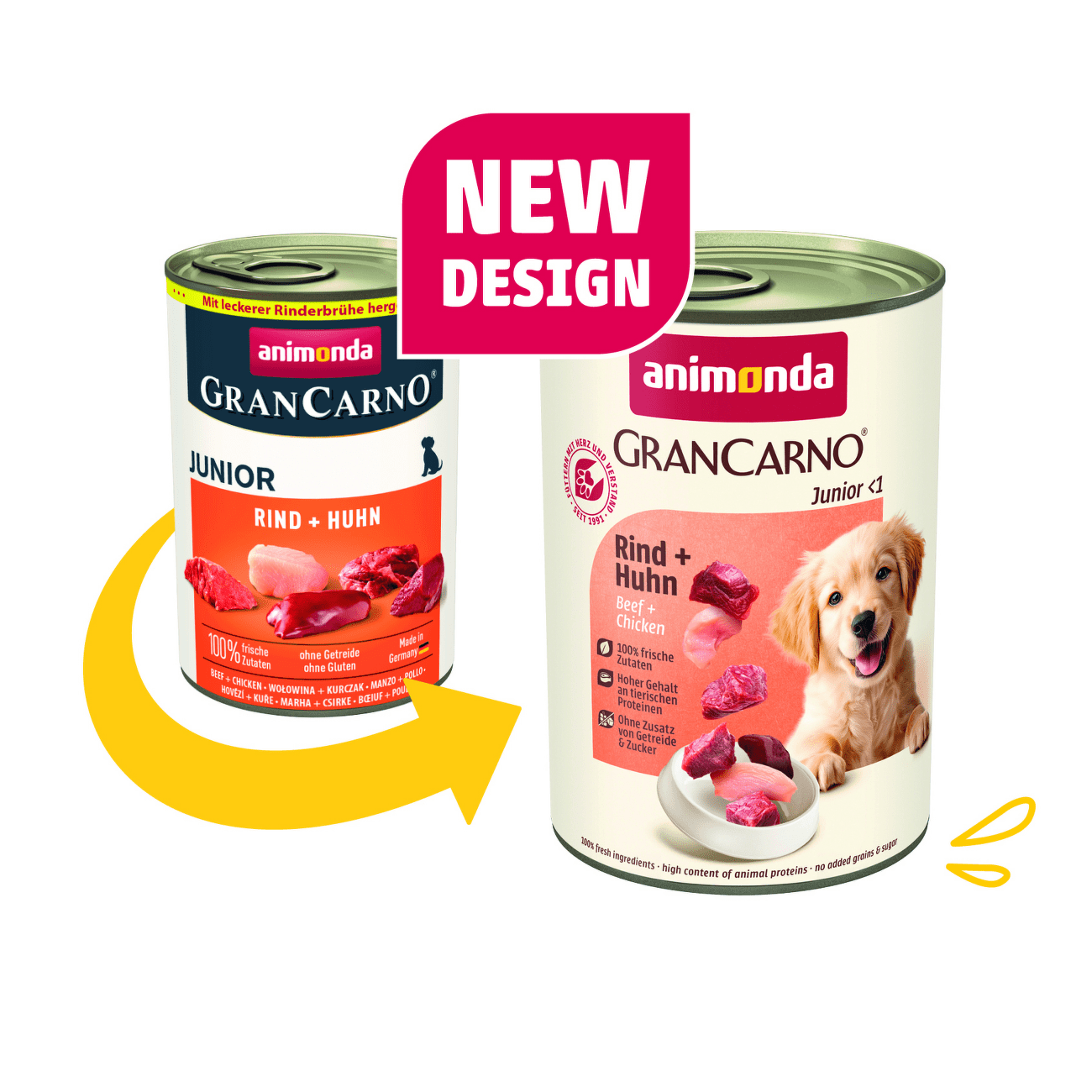 Konzerva Animonda Gran Carno Junior hovadzie a kuracie 400g