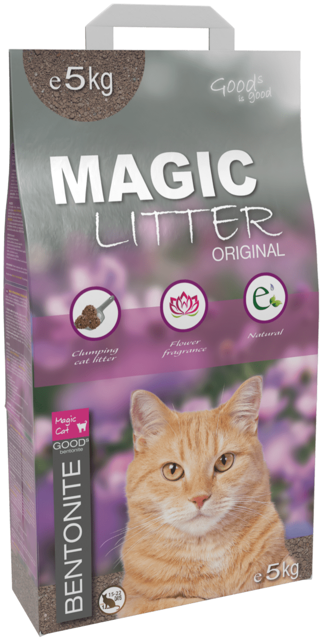 Magic Litter podstielka Bentonite Original Flowers 5 kg