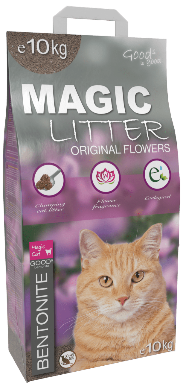 Magic Litter podstielka Bentonite Original Flowers 10 kg
