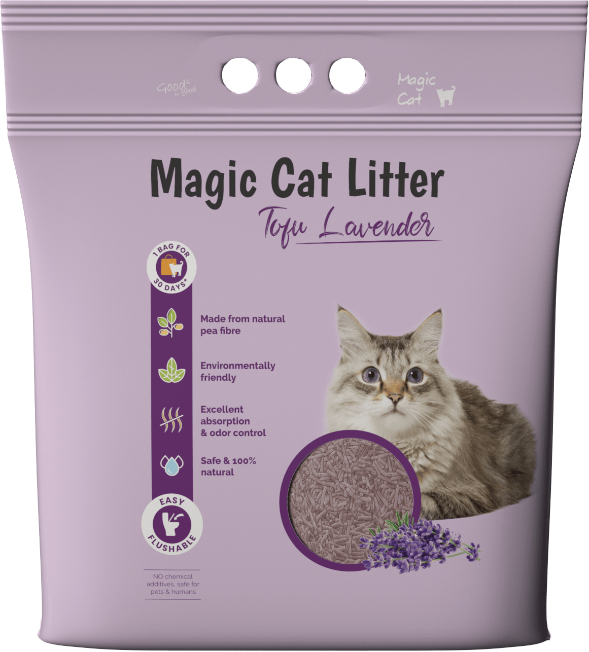 Stelivo Magic Litter Tofu levandule 6l