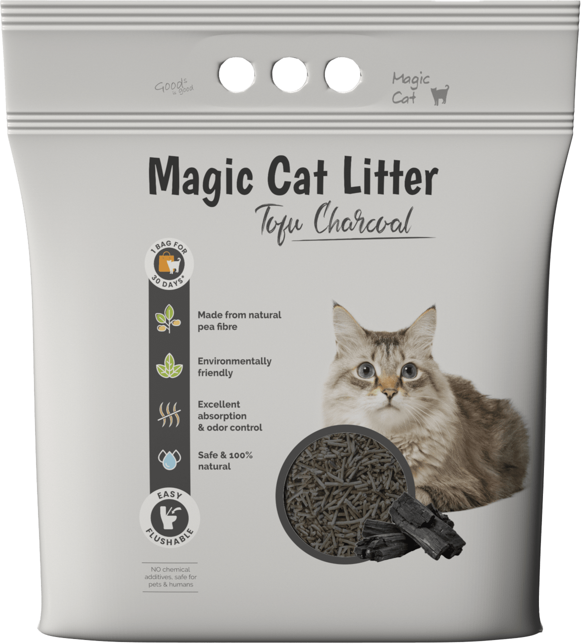 Stelivo Magic Litter Tofu dřevěné úhlí 6l