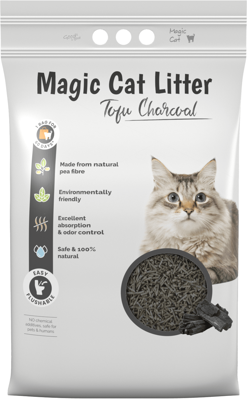 Stelivo Magic Litter Tofu dřevěné úhlí 12l