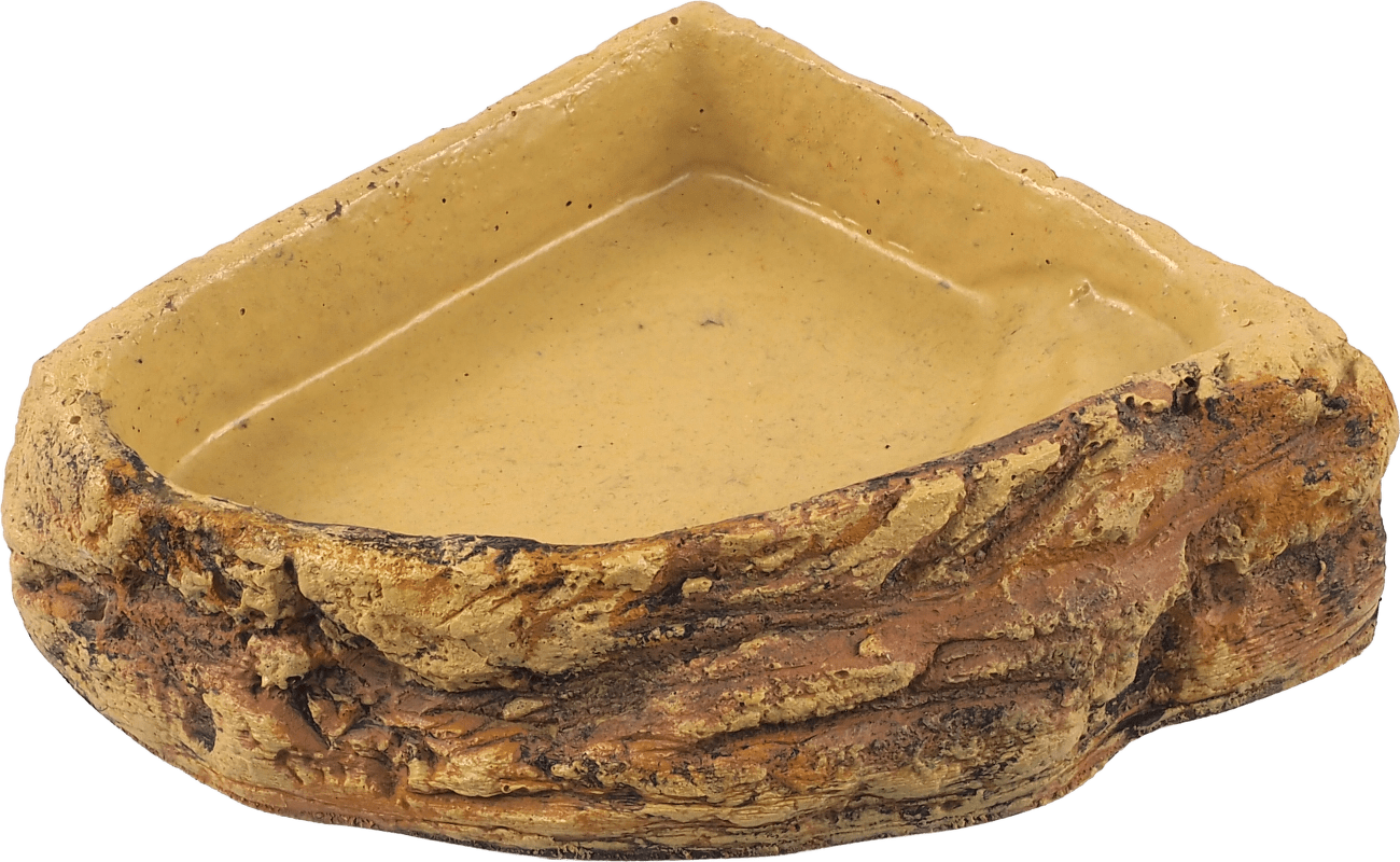 Miska Repti Planet terarijní rohová světlá 14,5×14,5×4cm