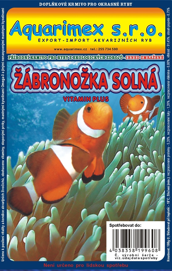 Aqua Žiabronôžka soľná mrazené 100 g