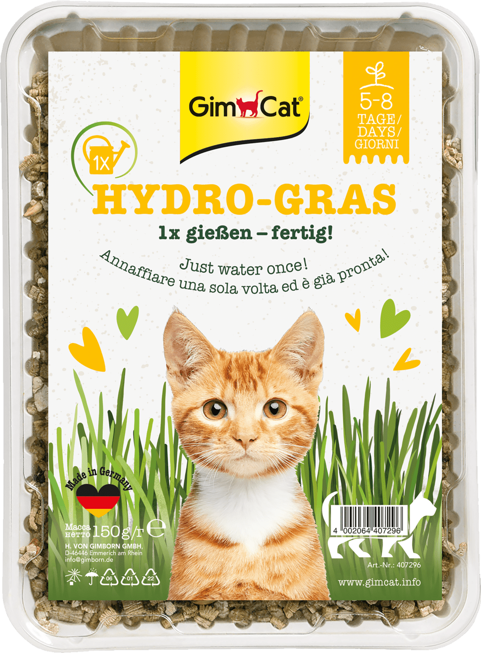 Kočičí tráva GimCat HY-GRAS 150 g