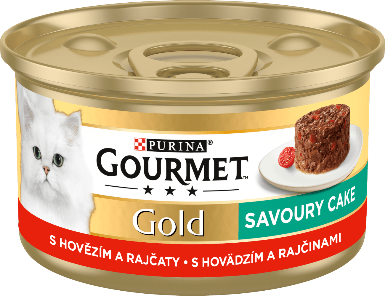 Gourmet gold cat konzerva Savoury cake hovädzie a paradajka  85 g