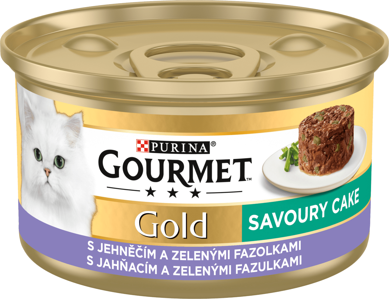 Gourmet gold cat konzerva Savoury cake  jahňa a fazuľky 85 g