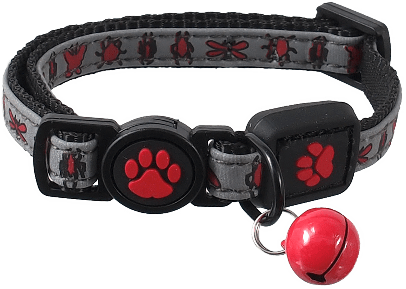 Obojek Active Cat Reflective XXS červený 1x16-22cm
