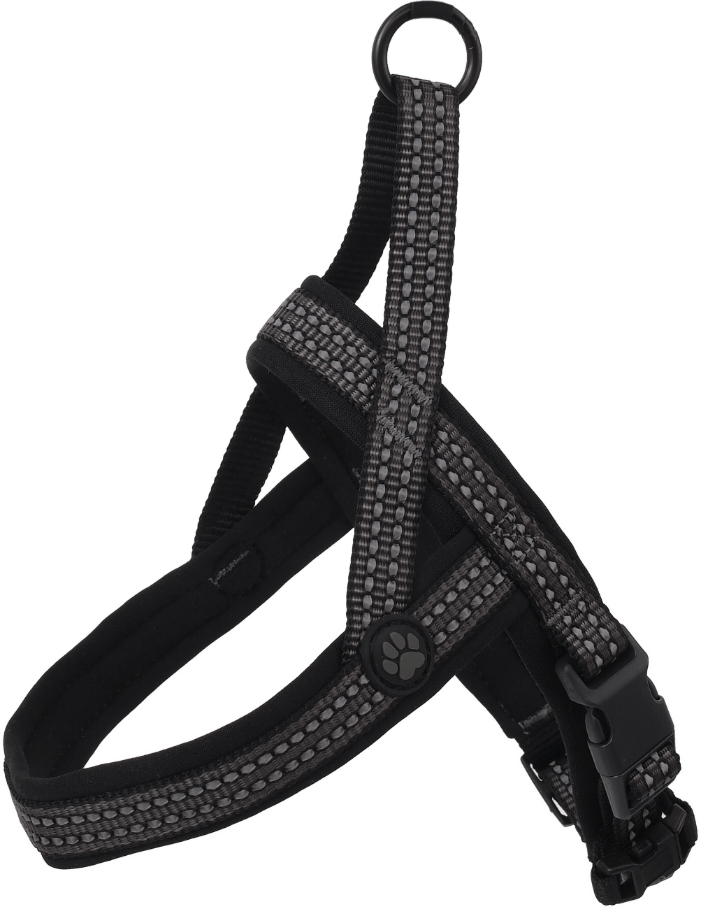 Postroj Active Dog Neoprene XS šedý 1,5x40-45cm