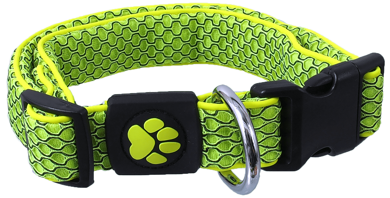 Obojek Active Dog Mellow S limetka 2,5x28-40cm