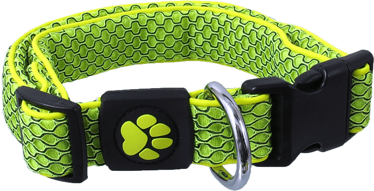 Obojek Active Dog Mellow M limetka 2,5x35-51cm