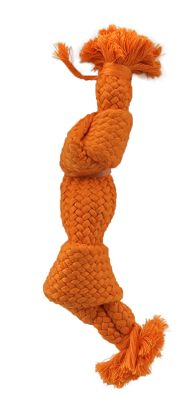 Dog Fantasy uzol pískací 2 knoty 22cm oranžový