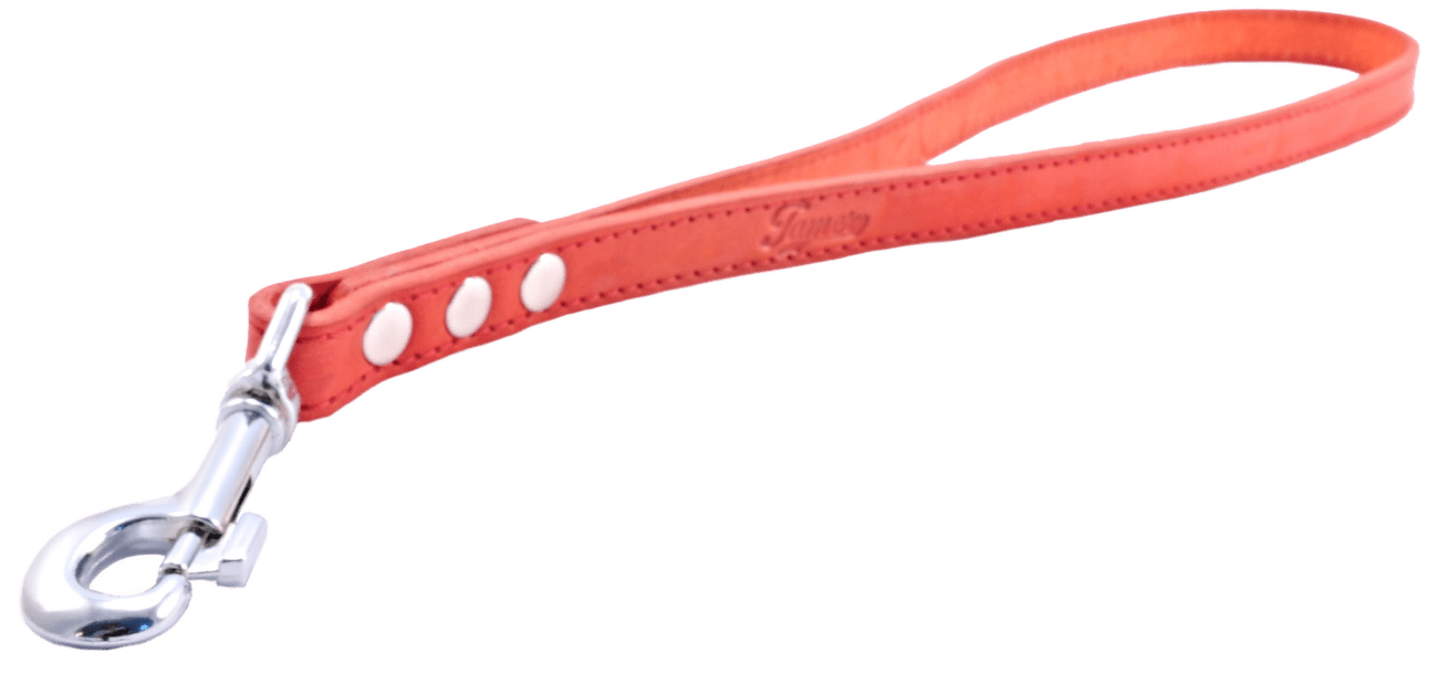 Kožená ručka Tamer 50cm červená