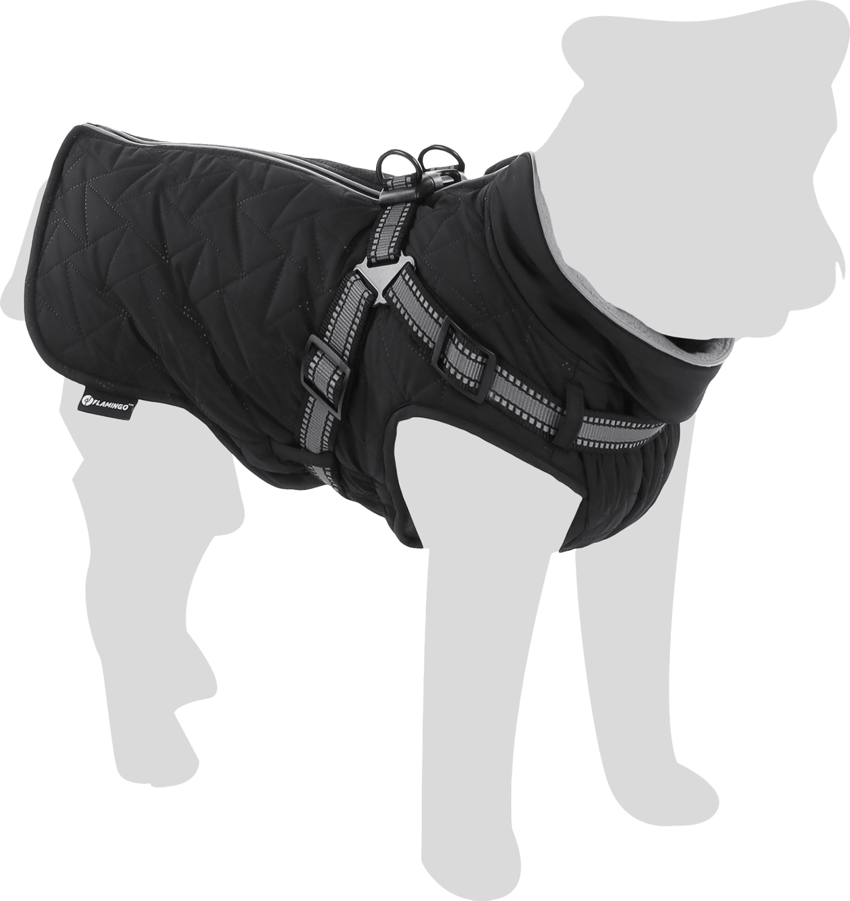 Kabátek Flamingo Duker zimní černý 30cm
