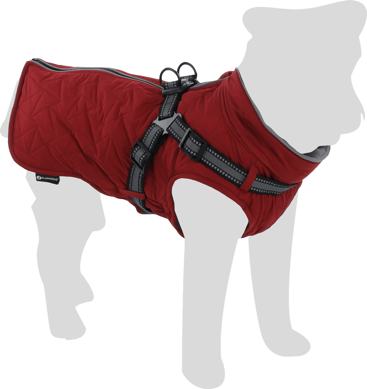 Kabátek Flamingo Duker zimní červený 30cm