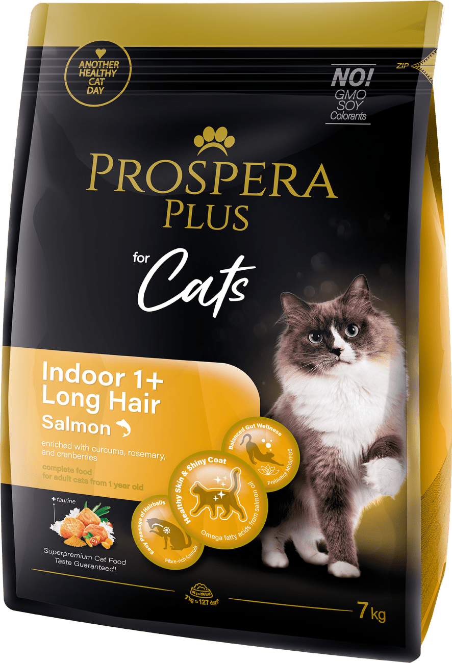 Prospera Plus Indoor 1+ Salmon Long Hair 7kg