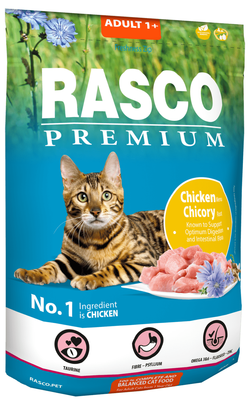 Rasco Premium Cat Adult kura a čakanka 400 g