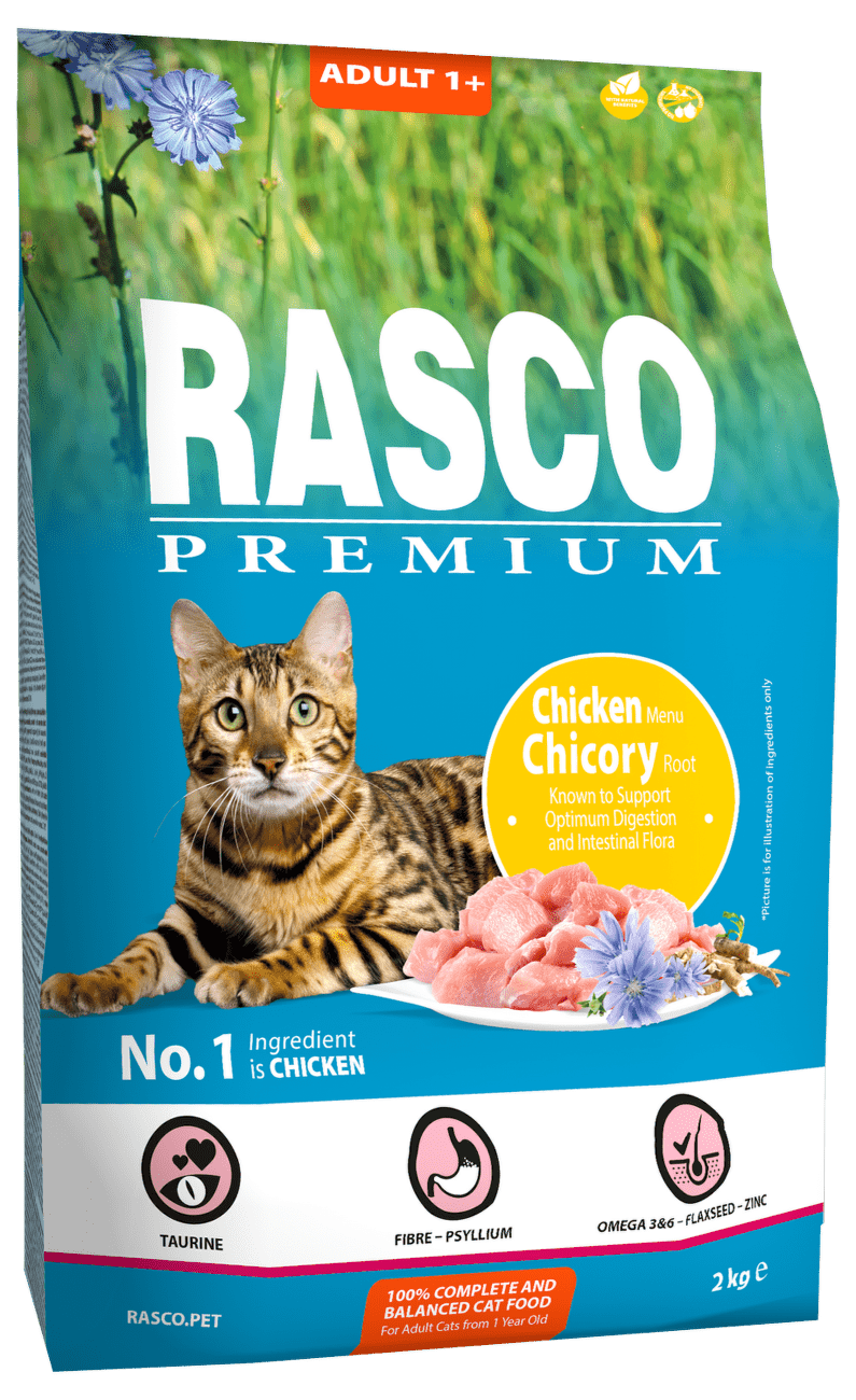 Rasco Premium Cat Adult kura a čakanka 2 kg