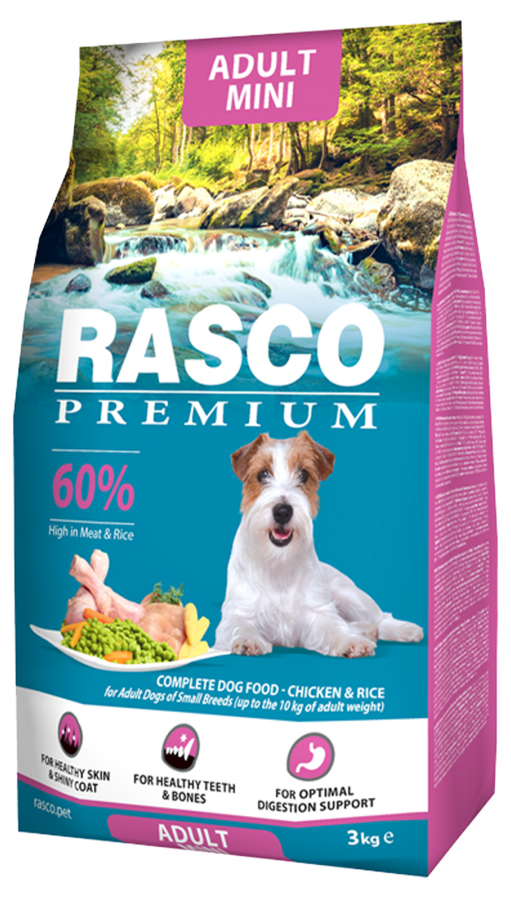 Rasco Premium dog granuly Adult Mini 3 kg