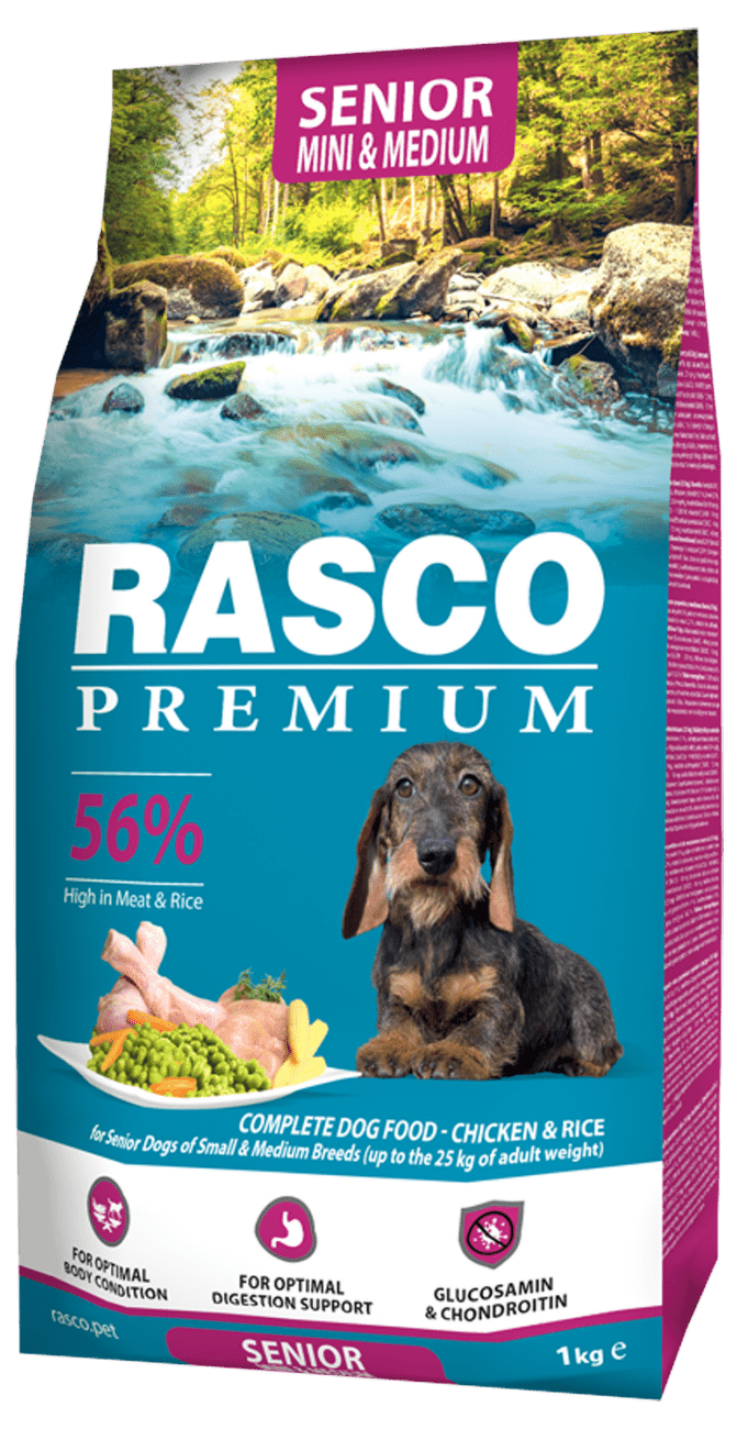 Rasco Premium dog granuly Senior Mini and Medium 1 kg