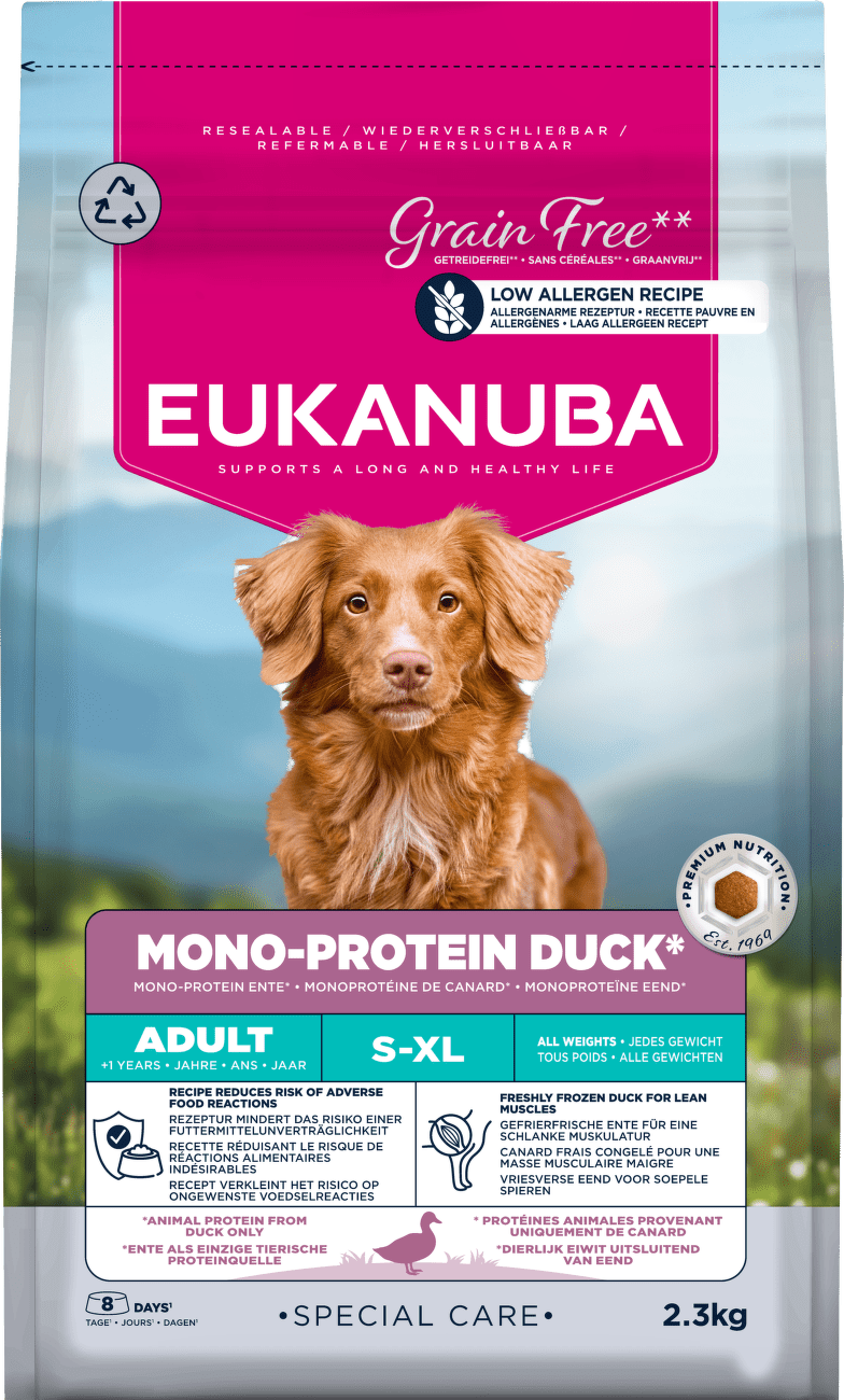 Krmivo Eukanuba Special Care Adult Mono Protein Duck 2,3 kg
