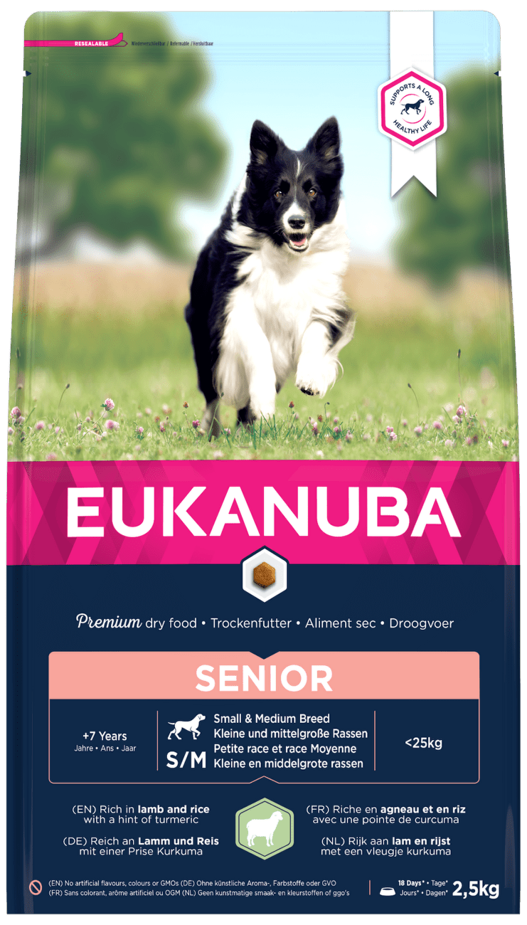Eukanuba Senior Small & Medium Lamb 2,5kg