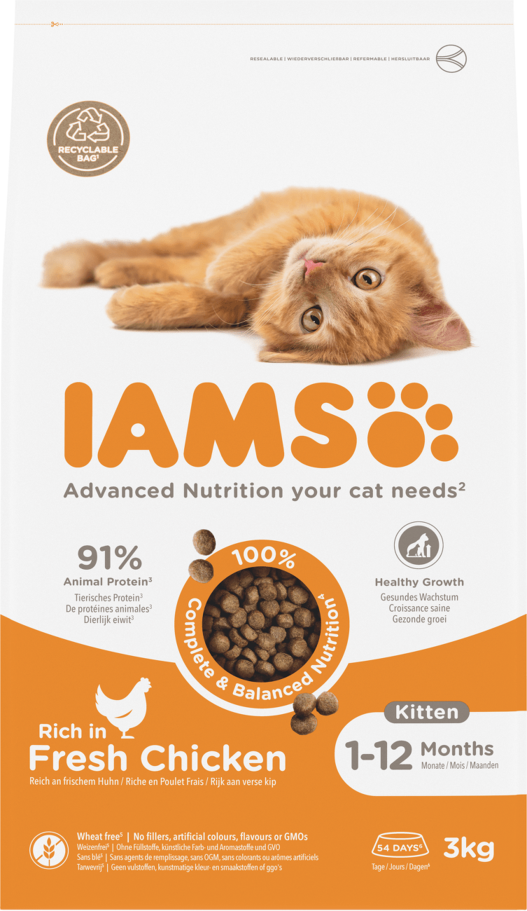 Krmivo IAMS Cat Kitten Chicken 3 kg